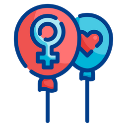 Gender Sign Ballon  Icon