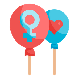 Gender Sign Ballon  Icon