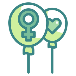 Gender Sign Ballon  Icon