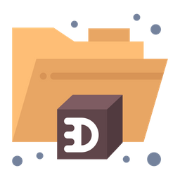 3 D Folder  Icon