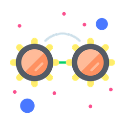 Ausgefallene Brille  Symbol