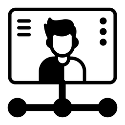 Vernetzter Mitarbeiter  Symbol