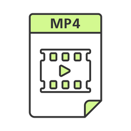 Mp 4 File  Icon