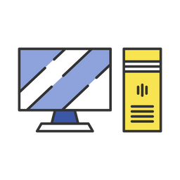 Gaming Computer And Monitor  Icon