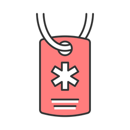 Medical Alert Id Necklace  Icon