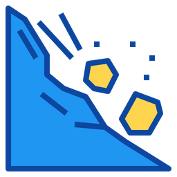 산사태  아이콘