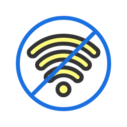 Kein WLAN  Symbol