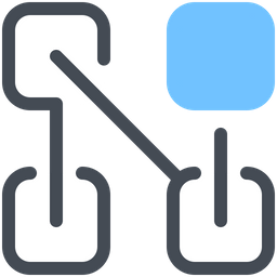 Cadena de bloques bitcoin  Icono