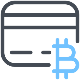 Bitcoin Credit Card  Icon