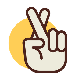 Fingers Cross  Icon