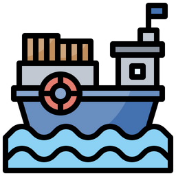 Cargo Boat  Icon