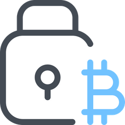 Bitcoin Lock  Icon