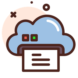 Cloud Printer  Icon