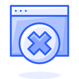 Delete Website  Icon