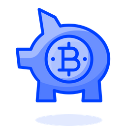 Bitcoin-Sparschwein  Symbol