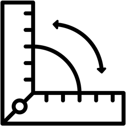 Winkellineal  Symbol