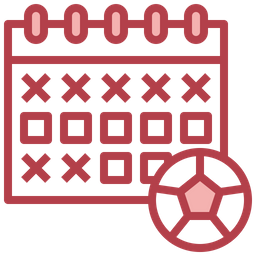 Calendário de futebol  Ícone