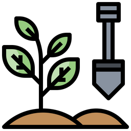 Gartenarbeit  Symbol