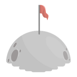 Moon Flag  Icon