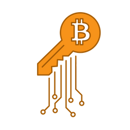 Bitcoin-Schlüssel  Symbol