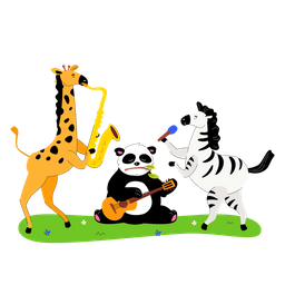 Animals Playing Music  Icon