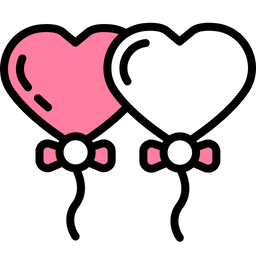 Heart Shaped Balloons  Icon