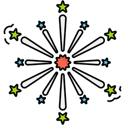 Feuerwerk  Symbol