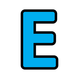 Letter E  Icon