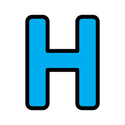 Letter H  Icon