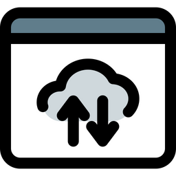 Cloud Transfer  Icon