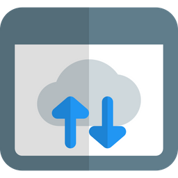 클라우드 전송  아이콘