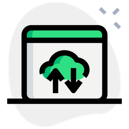 Cloud Transfer  Icon