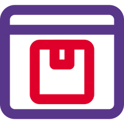 Online Package  Icon