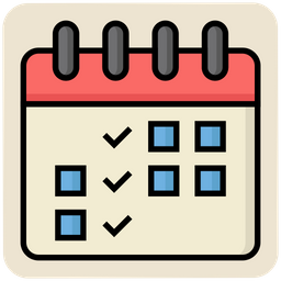 Delivery Schedule  Icon