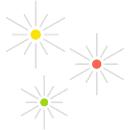 Feuerwerk  Symbol