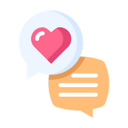 Chat Love  Icon