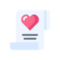 Document Love  Icon