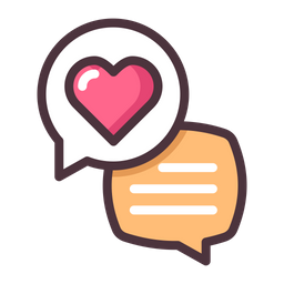 Chat Love  Icon