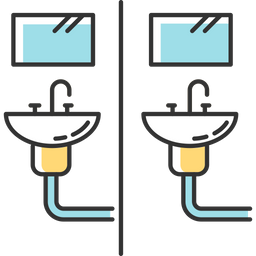 Banheiro comunitário  Ícone