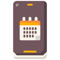 Mobile Calendar  Icon