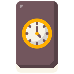 Mobile Time Zone  Icon