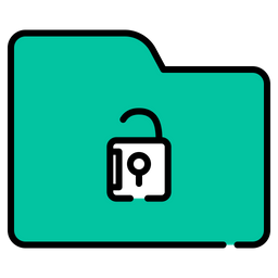 Folder Unlock  Icon