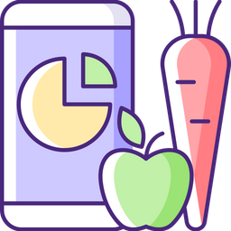 Online nutrition tracker  Icon