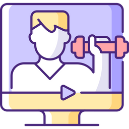 Online fitness coach  Icon