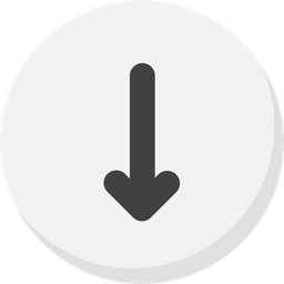 Down Arrow  Icon