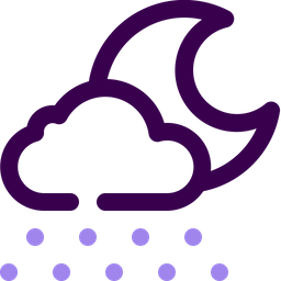 Cloud Snow Night  Icon