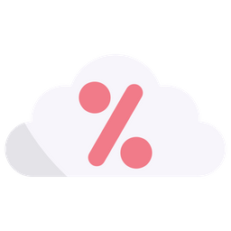 Cloud Discount  Icon