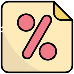 Discount File  Icon