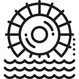 Wasserkraft  Symbol