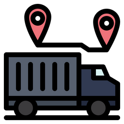 Delivery Route  Icon